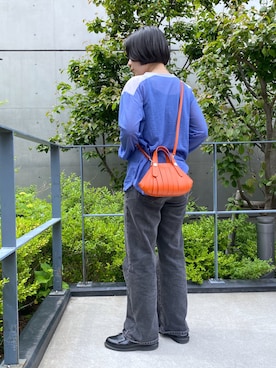 「アイテム（ローファー）」を使った、um_hhさん（レディース・161cm）の夏コーディネート