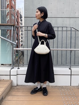 「ヒロコハヤシ」｜「アイテム（ワンピース/ドレス）」を使った、um_hhさん（レディース・161cm）の春コーディネート