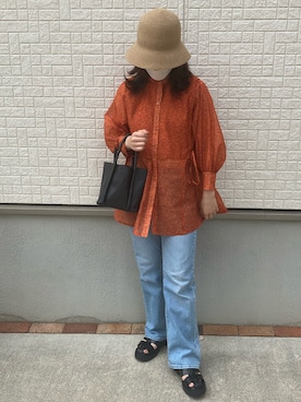 蘭那さん(レディース・162cm)の夏コーディネート