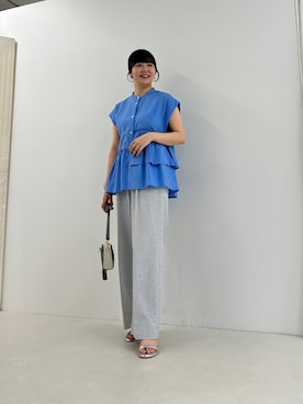 「MICO COULIER（ミコクリエ）のアイテム」を使った、nol takitaさん（レディース・159cm）の春コーディネート