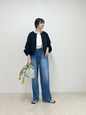 「Rie Miller（リエミラー）のアイテム」を使った、nol takitaさん（レディース・159cm）の春コーディネート