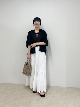 「MICO COULIER（ミコクリエ）のアイテム」を使った、nol takitaさん（レディース・159cm）の春コーディネート