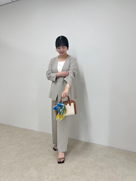 「MICO COULIER（ミコクリエ）のアイテム」を使った、nol takitaさん（レディース・159cm）の春コーディネート