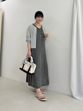 「MICO COULIER（ミコクリエ）のアイテム」を使った、nol takitaさん（レディース・159cm）の春コーディネート