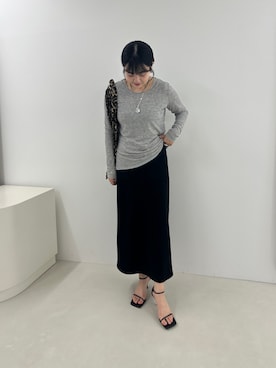 「MICO COULIER（ミコクリエ）のアイテム」を使った、nol takitaさん（レディース・159cm）の春コーディネート