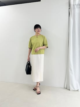 「MICO COULIER（ミコクリエ）のアイテム」を使った、nol takitaさん（レディース・159cm）の春コーディネート