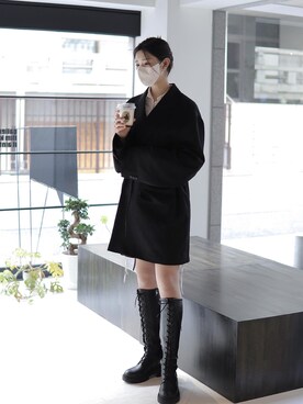 「stein（シュタイン）のアイテム（ジャケット/アウター）」を使った、mahoさん（レディース・173cm）の春コーディネート