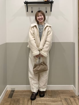 Moekaさん（レディース・162cm）の冬コーディネート