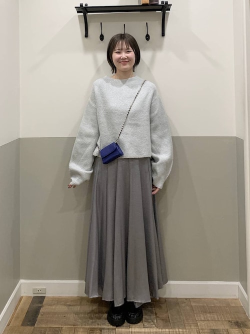 お値下げ♡新品未使用♡タグ付き♡エリー♡ドットフレアスカート ♡グレー♡ 1006P25B0005_x_a074.jpg