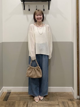 「A part by（アパートバイ）のアイテム」を使った、Moekaさん（レディース・162cm）の春コーディネート