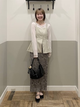 Moekaさん（レディース・162cm）の春コーディネート