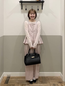 「A part by（アパートバイ）のアイテム（その他パンツ）」を使った、Moekaさん（レディース・162cm）の春コーディネート