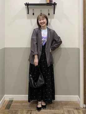 「A part by（アパートバイ）のアイテム」を使った、Moekaさん（レディース・162cm）の春コーディネート