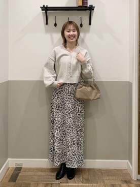 「A part by（アパートバイ）のアイテム（アクセサリー）」を使った、Moekaさん（レディース・162cm）の冬コーディネート