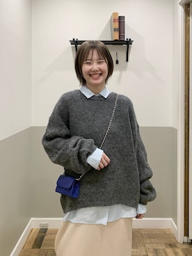 Moekaさん（レディース・162cm）の冬コーディネート