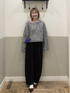 Moekaさん（レディース・162cm）の冬コーディネート