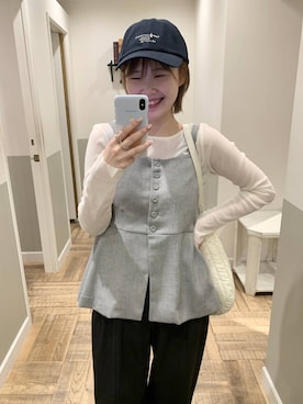 Moekaさん（レディース・162cm）の春コーディネート