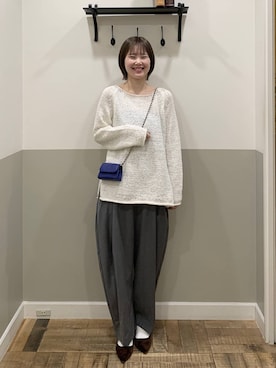 Moekaさん（レディース・162cm）の冬コーディネート