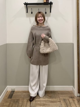 Moekaさん（レディース・162cm）の冬コーディネート