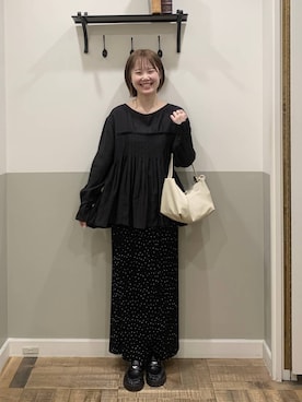 「A part by（アパートバイ）のアイテム（スカート）」を使った、Moekaさん（レディース・162cm）の春コーディネート