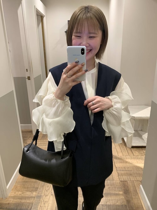 セレモニー】C*フリルスリーブブラウス（シャツ/ブラウス）｜A part by