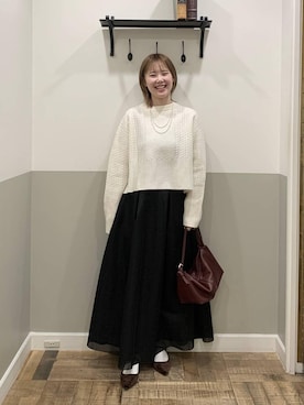 「A part by（アパートバイ）のアイテム（アクセサリー）」を使った、Moekaさん（レディース・162cm）の秋コーディネート