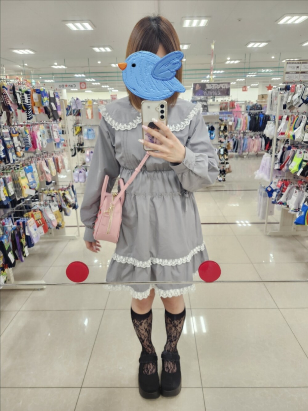 merry jenny（メリージェニー）の「ピンタックフレアミニワンピース