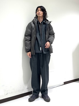 「アイテム（ダウンジャケット/コート）」を使った、rikutoさん（メンズ・174cm）の秋コーディネート