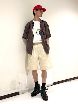 「URBAN RESEARCH（アーバンリサーチ）のアイテム（パンツ）」を使った、rikutoさん（メンズ・174cm）の夏コーディネート