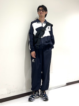 「アイテム（ナイロンジャケット）」を使った、rikutoさん（メンズ・174cm）の秋コーディネート