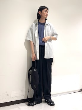 「URBAN RESEARCH（アーバンリサーチ）のアイテム（サンダル）」を使った、rikutoさん（メンズ・174cm）の夏コーディネート