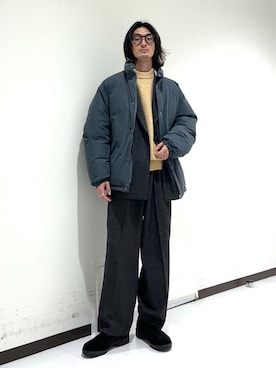 「アイテム（セットアップ）」を使った、rikutoさん（メンズ・174cm）の冬コーディネート