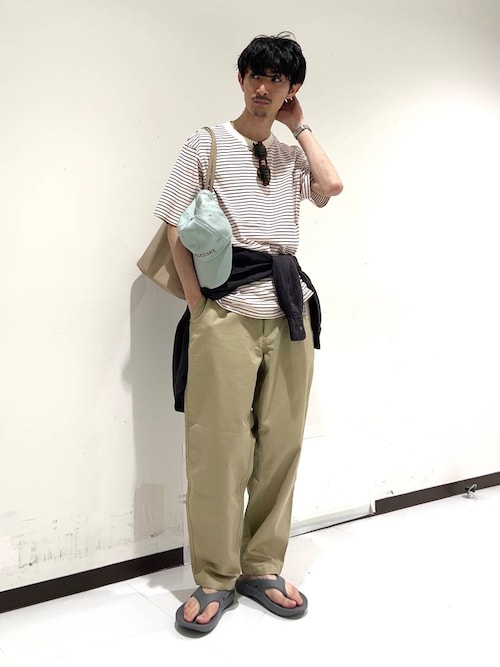 セール】『別注』Champion×UR USA Fit BORDER T-shirts（Tシャツ