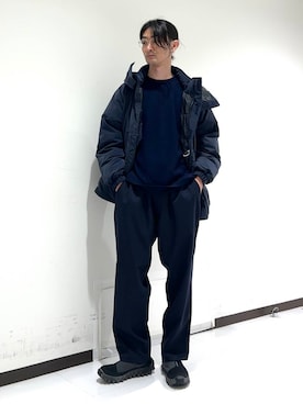 「アイテム（スリッポン）」を使った、rikutoさん（メンズ・174cm）の秋コーディネート