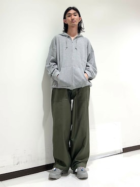 「アイテム（パーカー）」を使った、rikutoさん（メンズ・174cm）の夏コーディネート