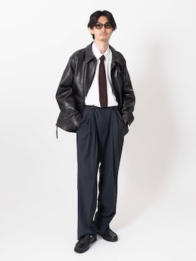 「アイテム（その他アウター）」を使った、rikutoさん（メンズ・174cm）の秋コーディネート