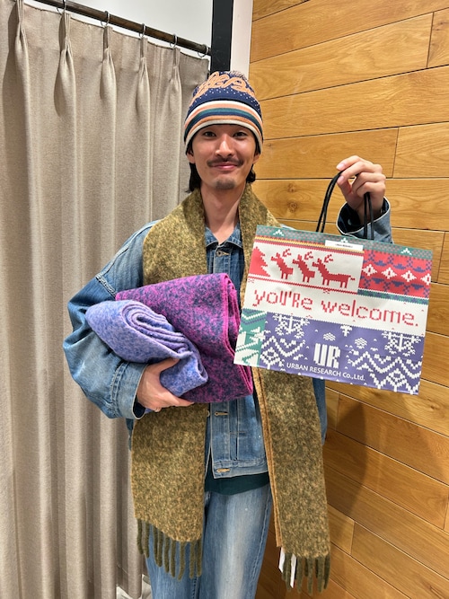 THE INOUE BROTHERS Two Colour Woolly Scarf（マフラー）｜THE INOUE