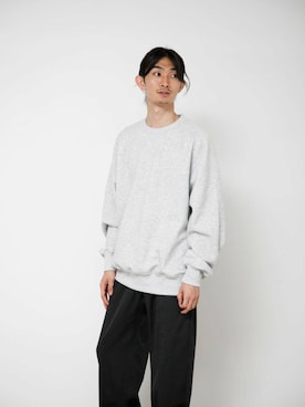 「clarks」｜「アイテム（スウェット）」を使った、rikutoさん（メンズ・174cm）の秋コーディネート