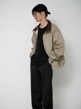 「clarks」｜「アイテム（ブルゾン）」を使った、rikutoさん（メンズ・174cm）の秋コーディネート