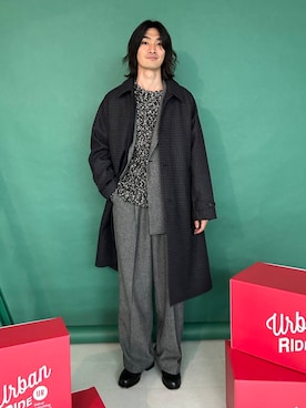 「アイテム（セットアップ）」を使った、rikutoさん（メンズ・174cm）の冬コーディネート