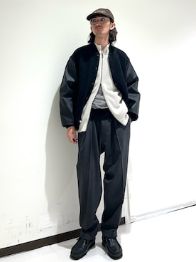 「gicipi（ジチピ）のGICIPI　LUPO（ニット/セーター）」を使った、rikutoさん（メンズ・174cm）の秋コーディネート