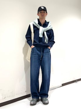 「URBAN RESEARCH（アーバンリサーチ）のアイテム（ニット/セーター）」を使った、rikutoさん（メンズ・174cm）の冬コーディネート