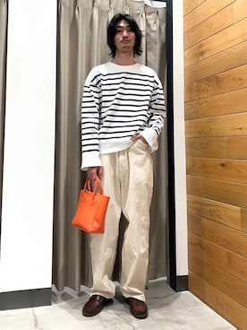 「URBAN RESEARCH（アーバンリサーチ）のアイテム（ローファー）」を使った、rikutoさん（メンズ・174cm）の春コーディネート