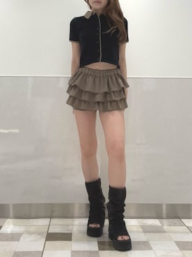 豊田朱莉さん（レディース・157cm）の夏コーディネート
