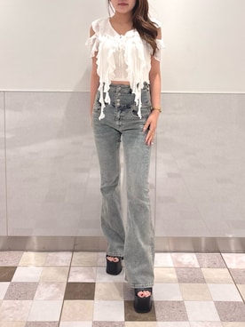 豊田朱莉さん(レディース・157cm)の夏コーディネート