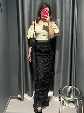 豊田朱莉さん（レディース・157cm）の夏コーディネート