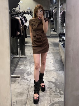 豊田朱莉さん(レディース・157cm)の春コーディネート