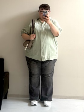 「スタッフ」｜nunu＊さん（レディース・160cm）の春コーディネート