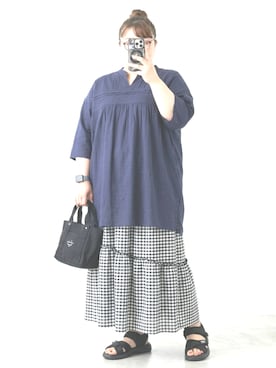 nunu＊さん（レディース・160cm）の夏コーディネート