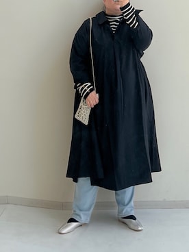 「ファッションを楽しもう」｜「アイテム（ワンピース/ドレス）」を使った、nunu＊さん（レディース・160cm）の冬コーディネート